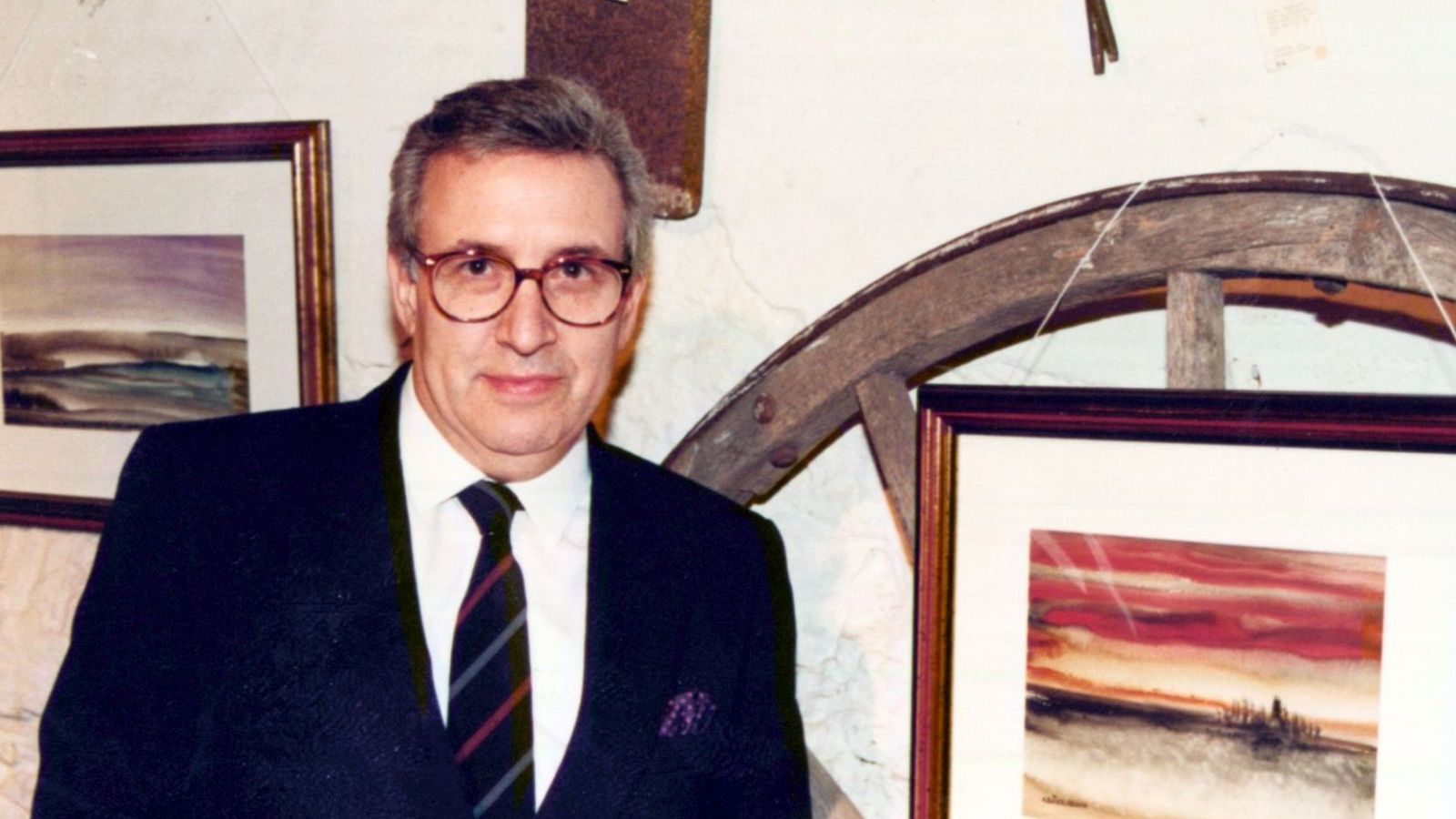 Des que es va jubilar, Xavier Ubach es va dedicar a una de les seves grans passions, la pintura