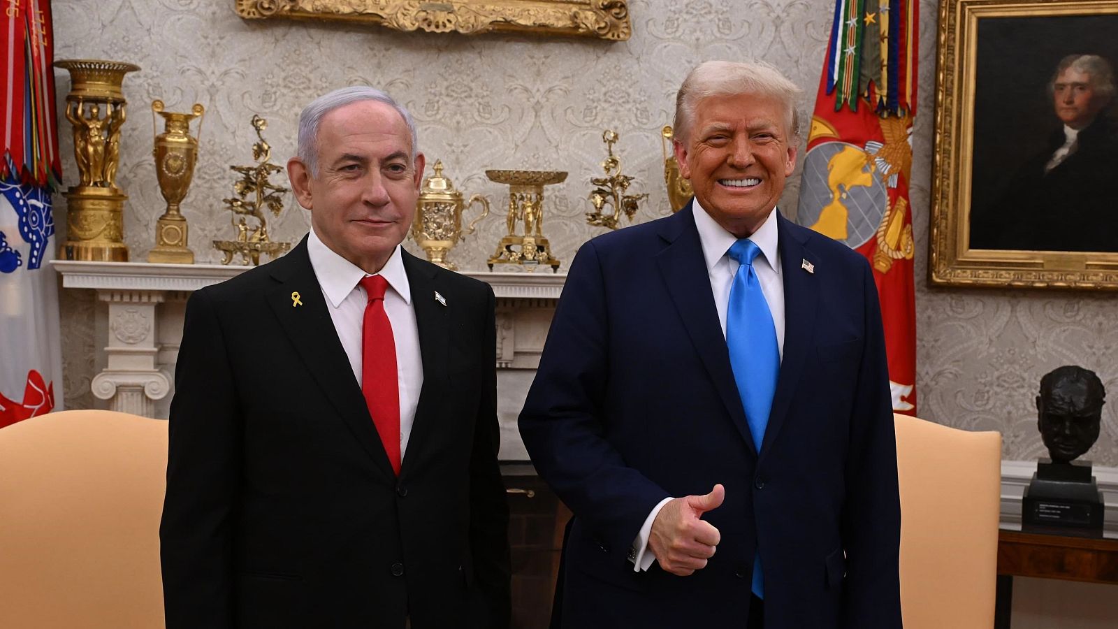 Trump y Netanyahu reunidos en la Casa Blanca para abordar la guerra en Gaza