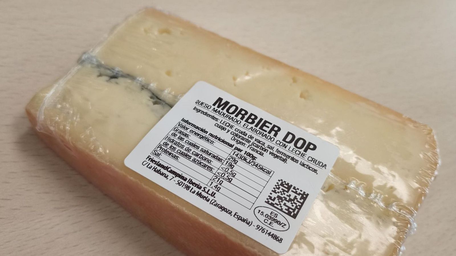 Queso Morbier con alerta de Consumo por la posible presencia de 'Escherichia coli'
