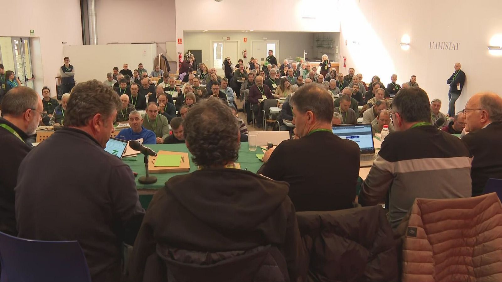 Reunió plenària del XIV congrés nacional d'Unió de Pagesos a Mollerussa