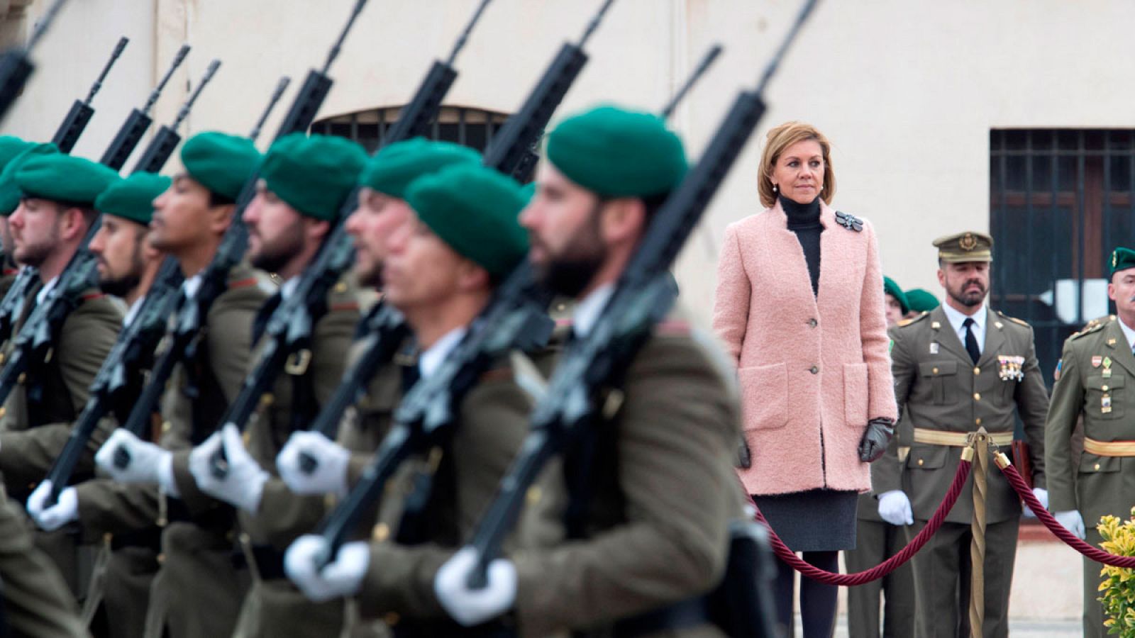 La ministra de Defensa, María Dolores de Cospedal, preside los actos de celebración de la Inmaculada Concepción