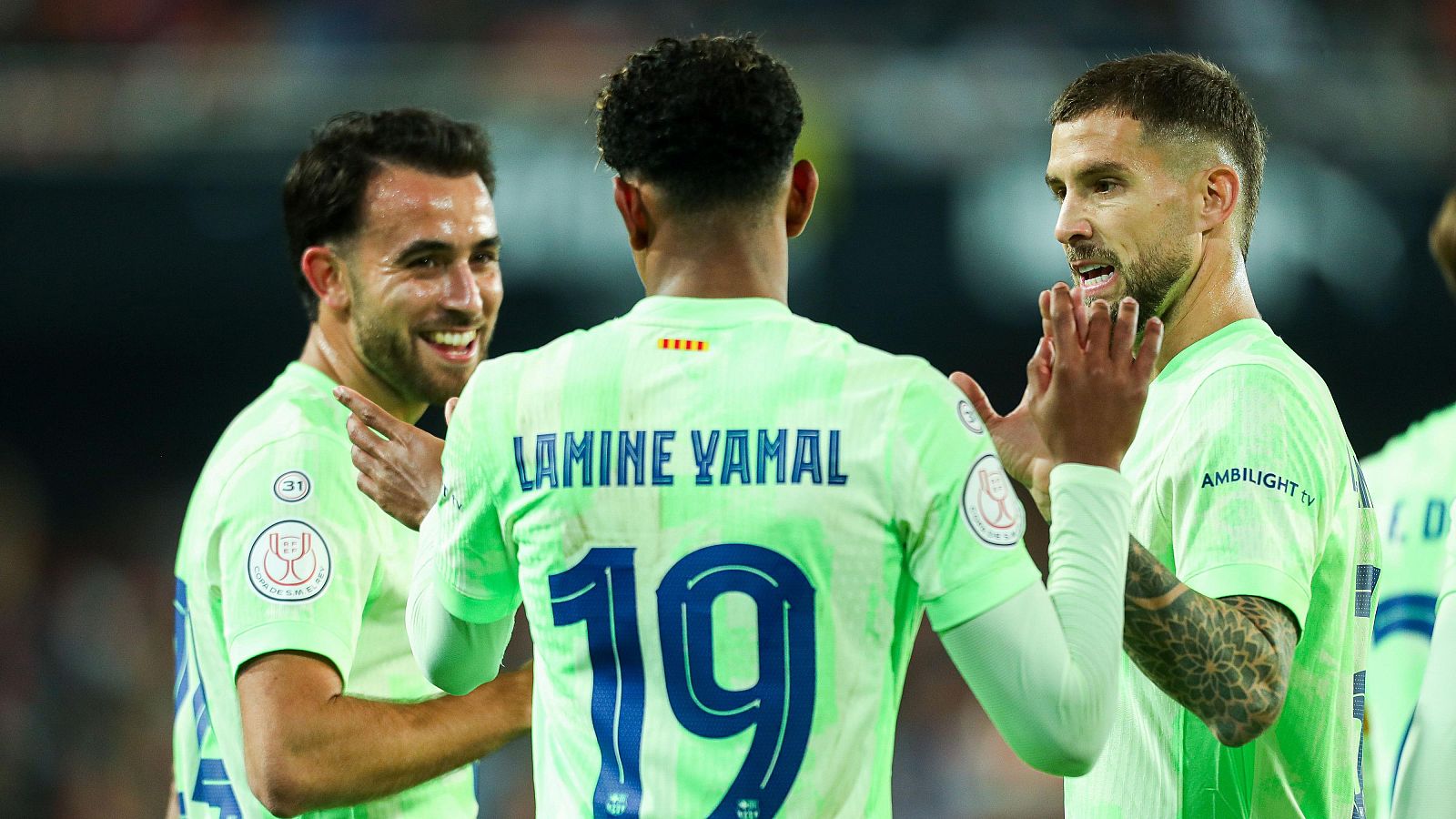 Lamine Yamal en el Valencia - Barcelona