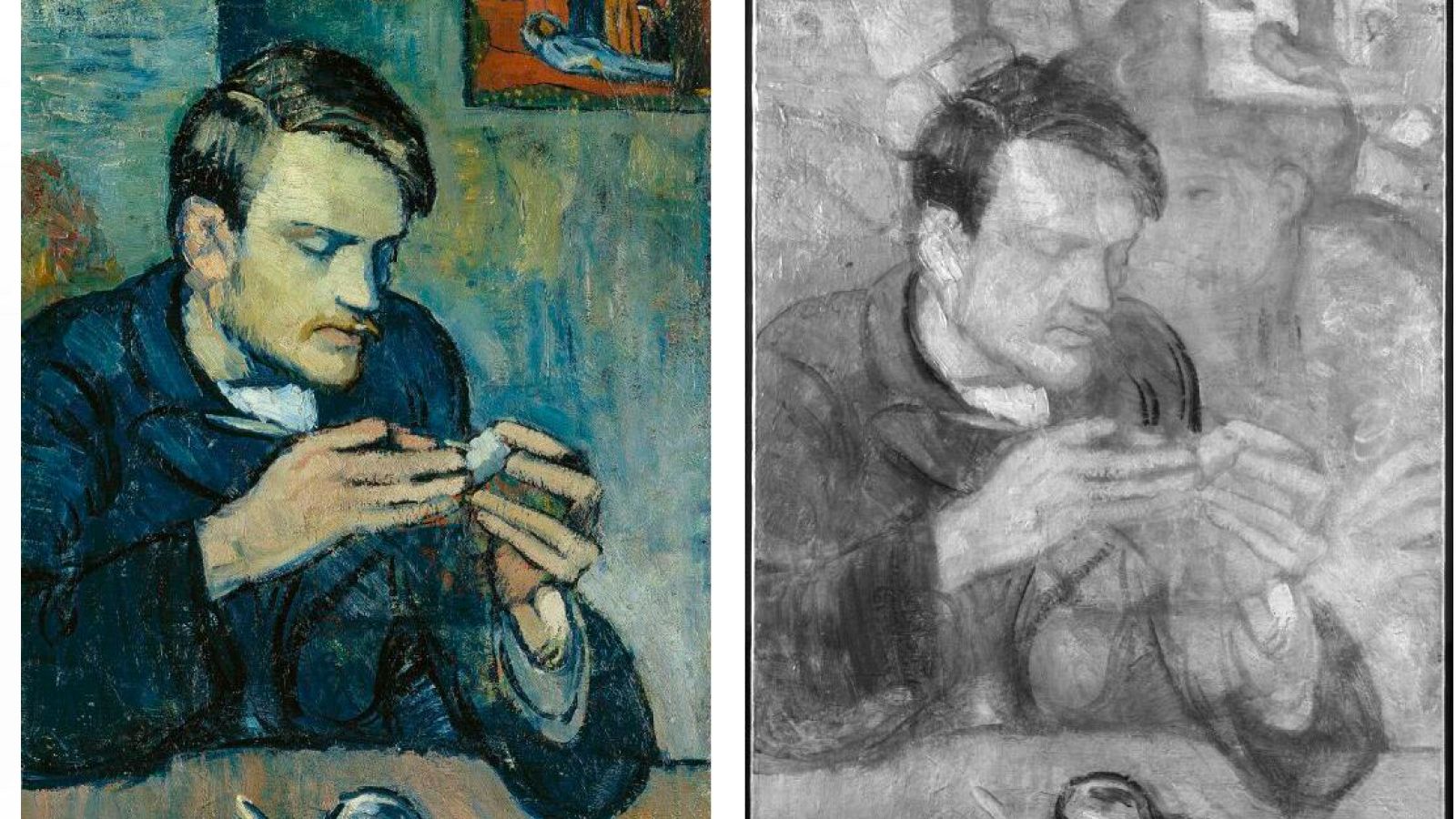 Imágenes del cuadro de Picasso 'Retrato de Mateu Fernández de Soto' (1901)