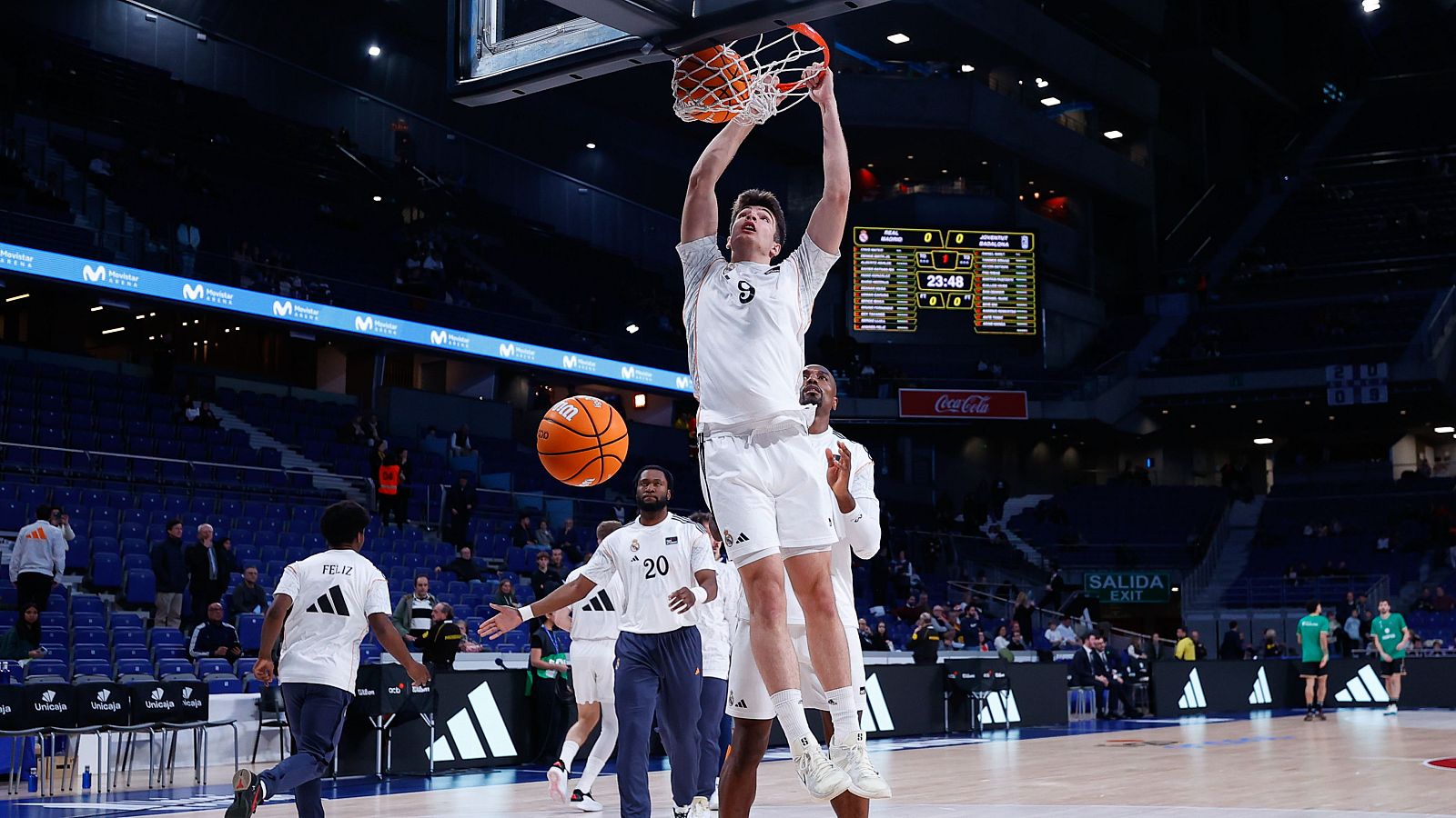 Hugo González, con el Real Madrid