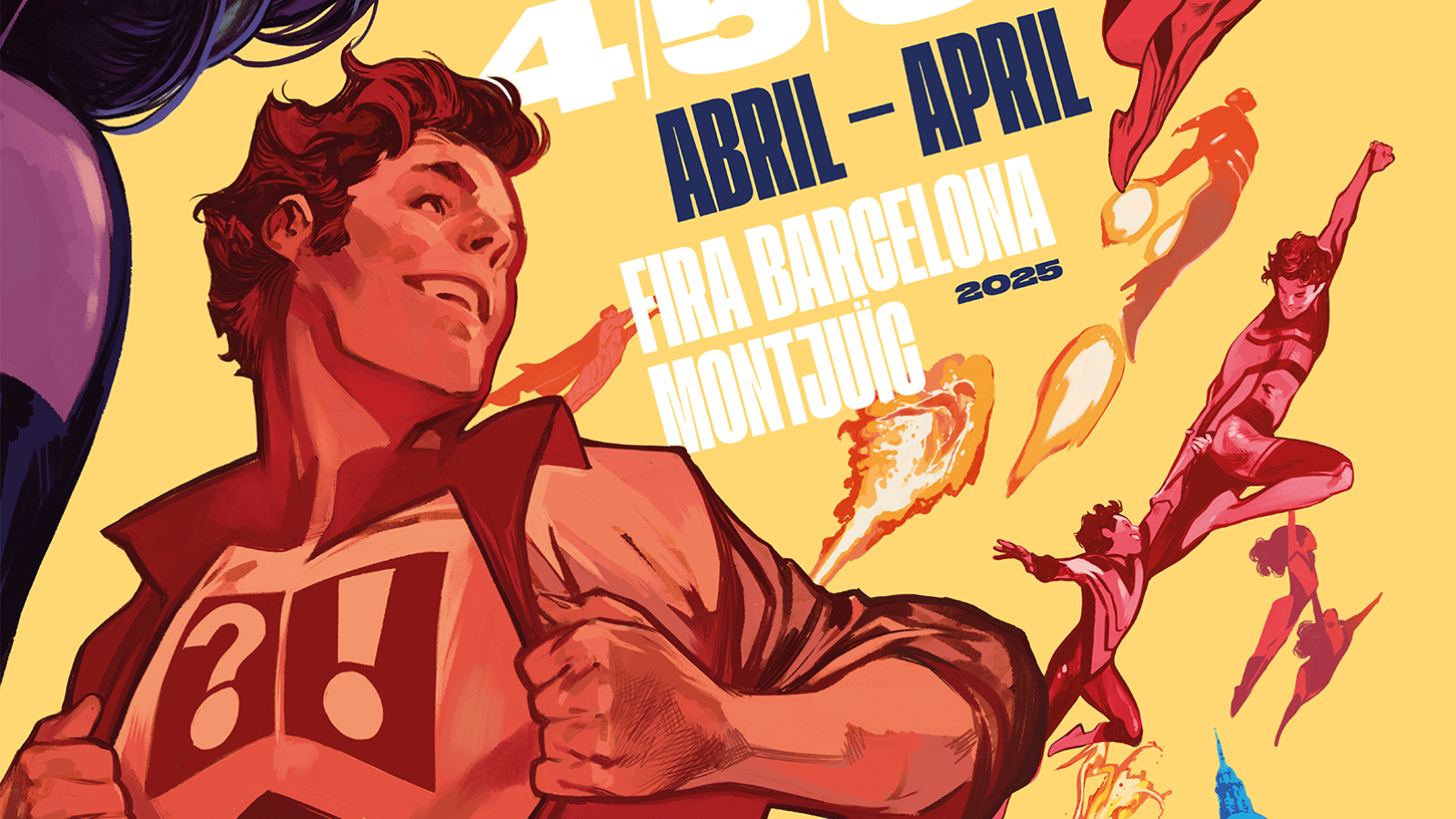 Detalle del cartel de Pepe Larraz para Comic Barcelona 2025