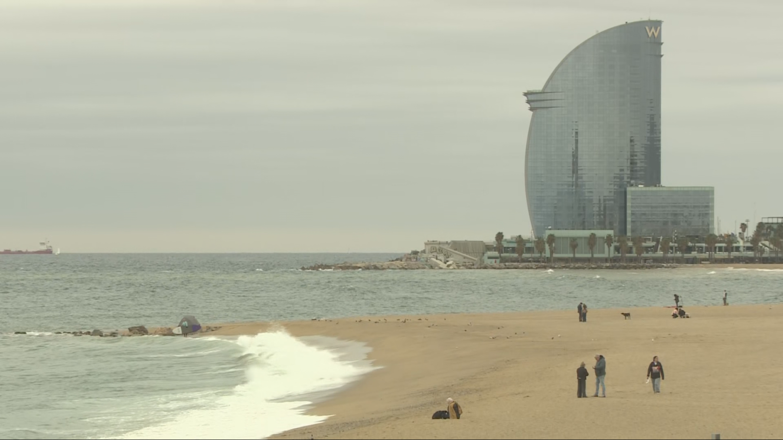 Platja de la Barceloneta, Barcelona.