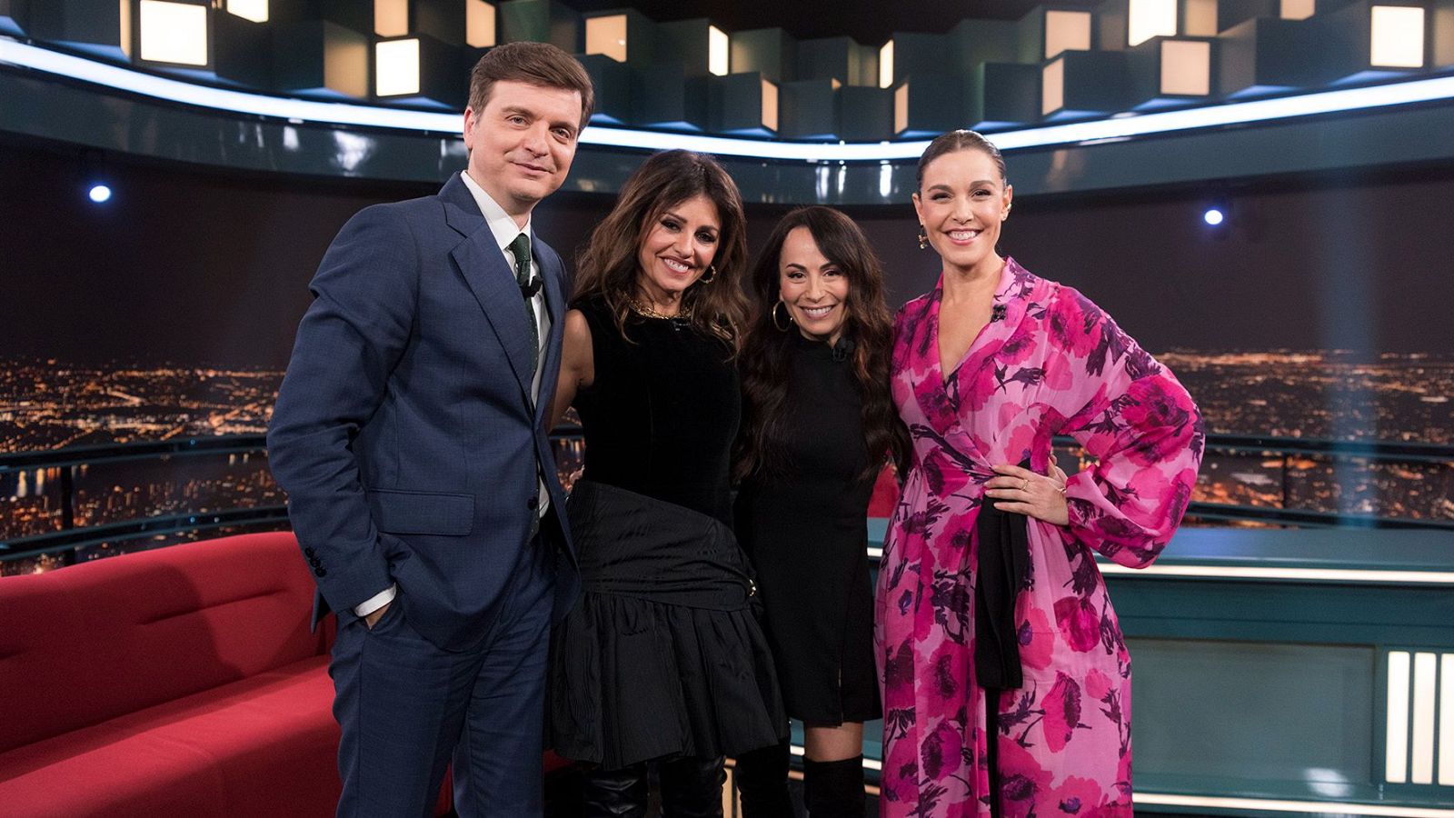 Marc Giró, Mónica Cruz, María Escote y Raquel Sánchez Silva