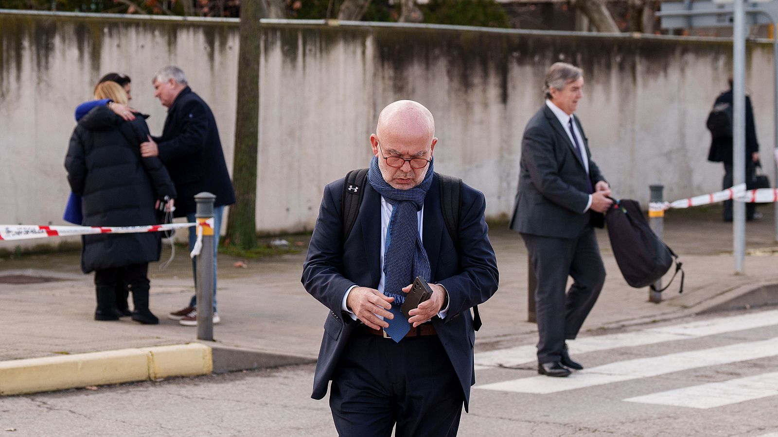 El abogado Gonzalo Boye a su salida de la Audiencia Nacional