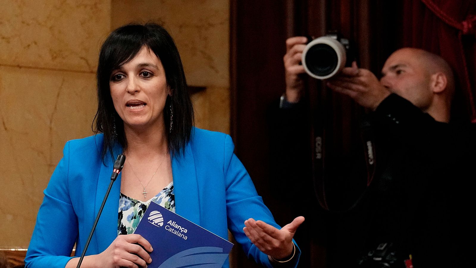 La líder d'Aliança Catalana, Sílvia Orriols, intervé al Parlament