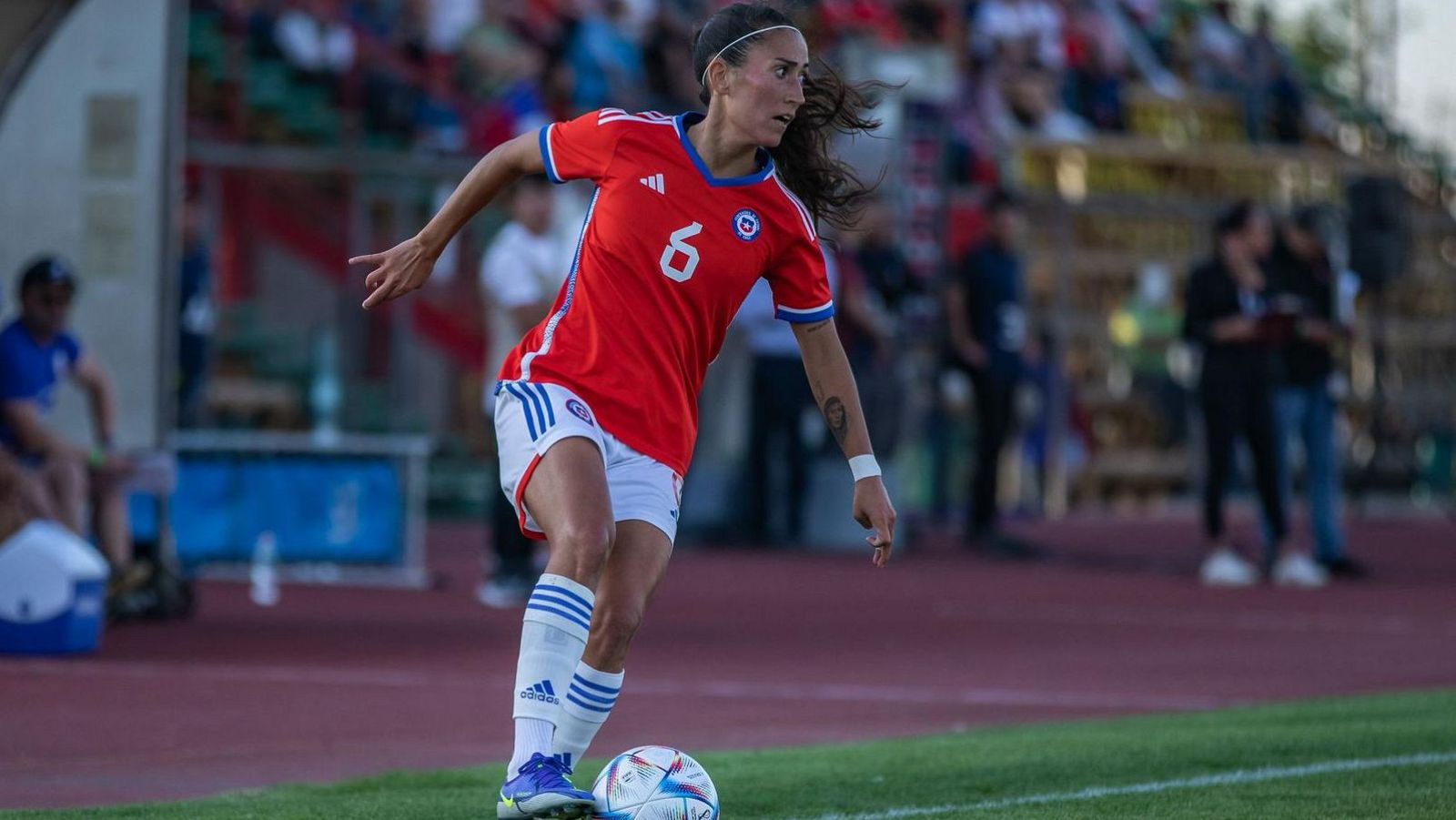 Nayadet Opazo en un partido.