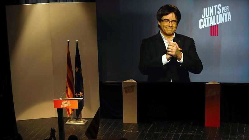 Puigdemont volverá al Palau si gana: "¿Qué pesan más, las esposas o los votos? En una democracia, los votos"