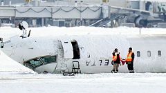 La rápida extinción del fuego y la organización, claves para que todos sobrevivieran en el accidente aéreo de Toronto