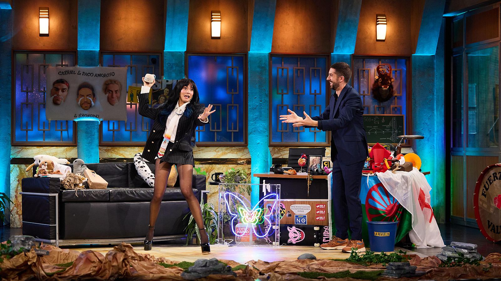 Aitana y David Broncano en La Revuelta  19/2/25