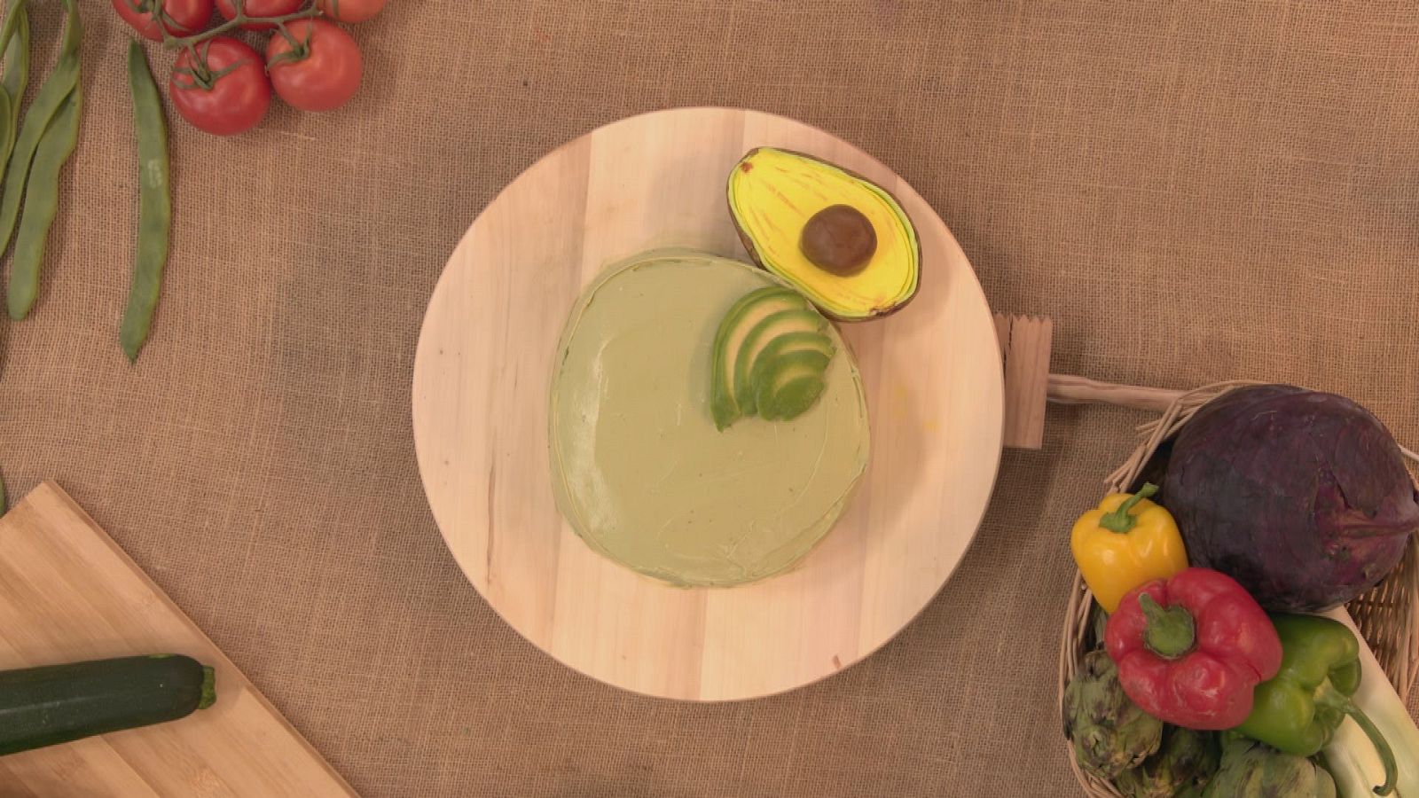 Tarta de aguacate y té matcha de Nagore