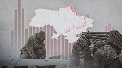 Ucrania, tres años en cifras: ataques masivos, guerra de drones y un frente dividido