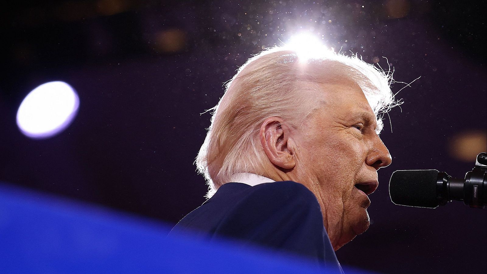 El presidente de Estados Unidos, Donald Trump, habla en la Conferencia de Acción Política Conservadora (CPAC) en Maryland.