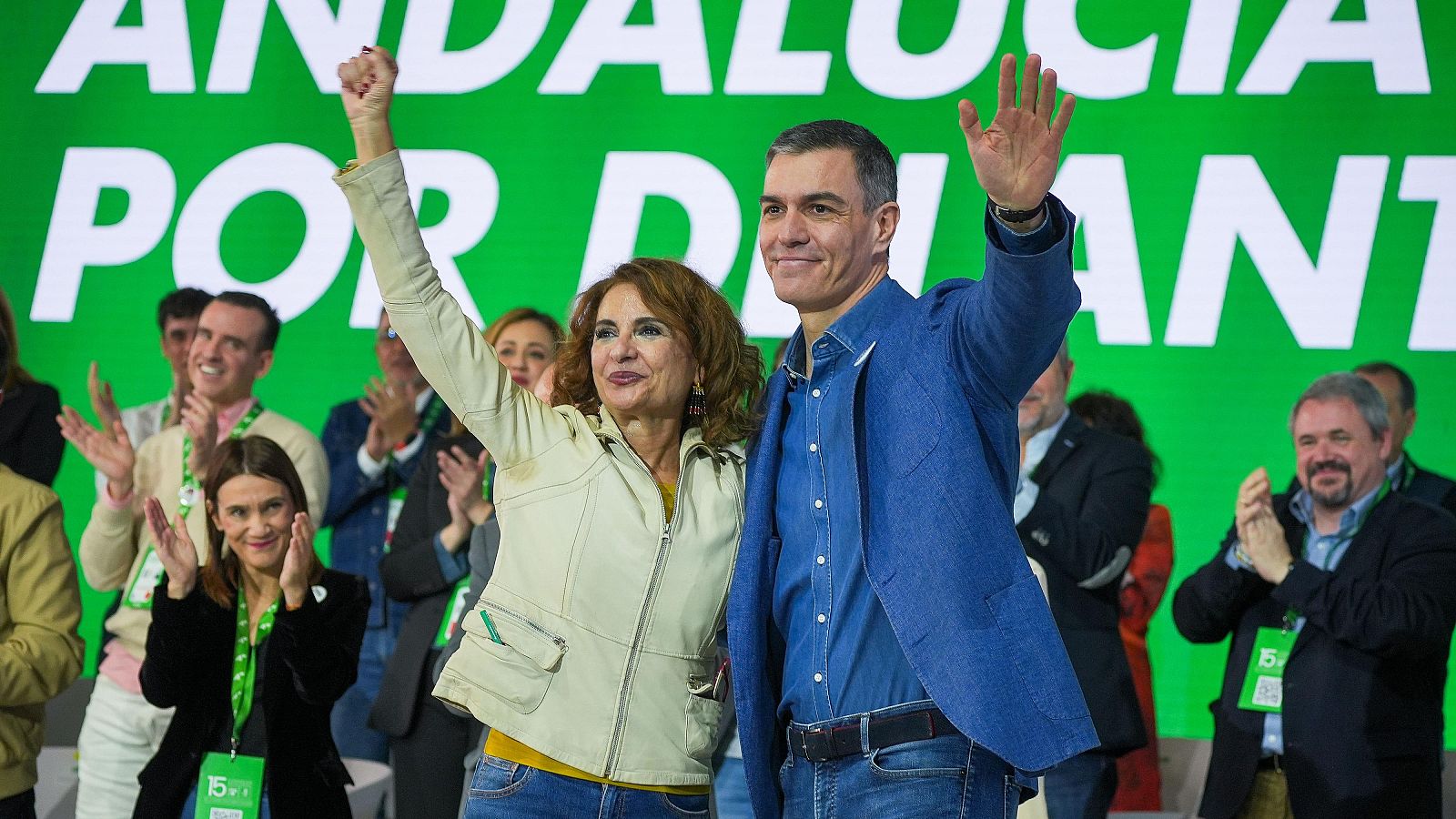 Pedro Sánchez y María Jesús Montero cierran el 15º Congreso regional del PSOE-A