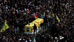 Líbano celebra un funeral multitudinario en honor a Nasrala, el líder de Hizbulá asesinado por Israel en septiembre