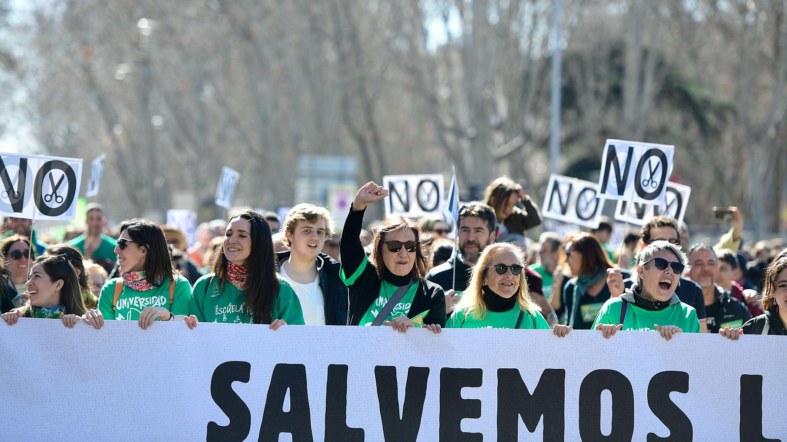 Manifestación contra los recortes en la Educación Pública