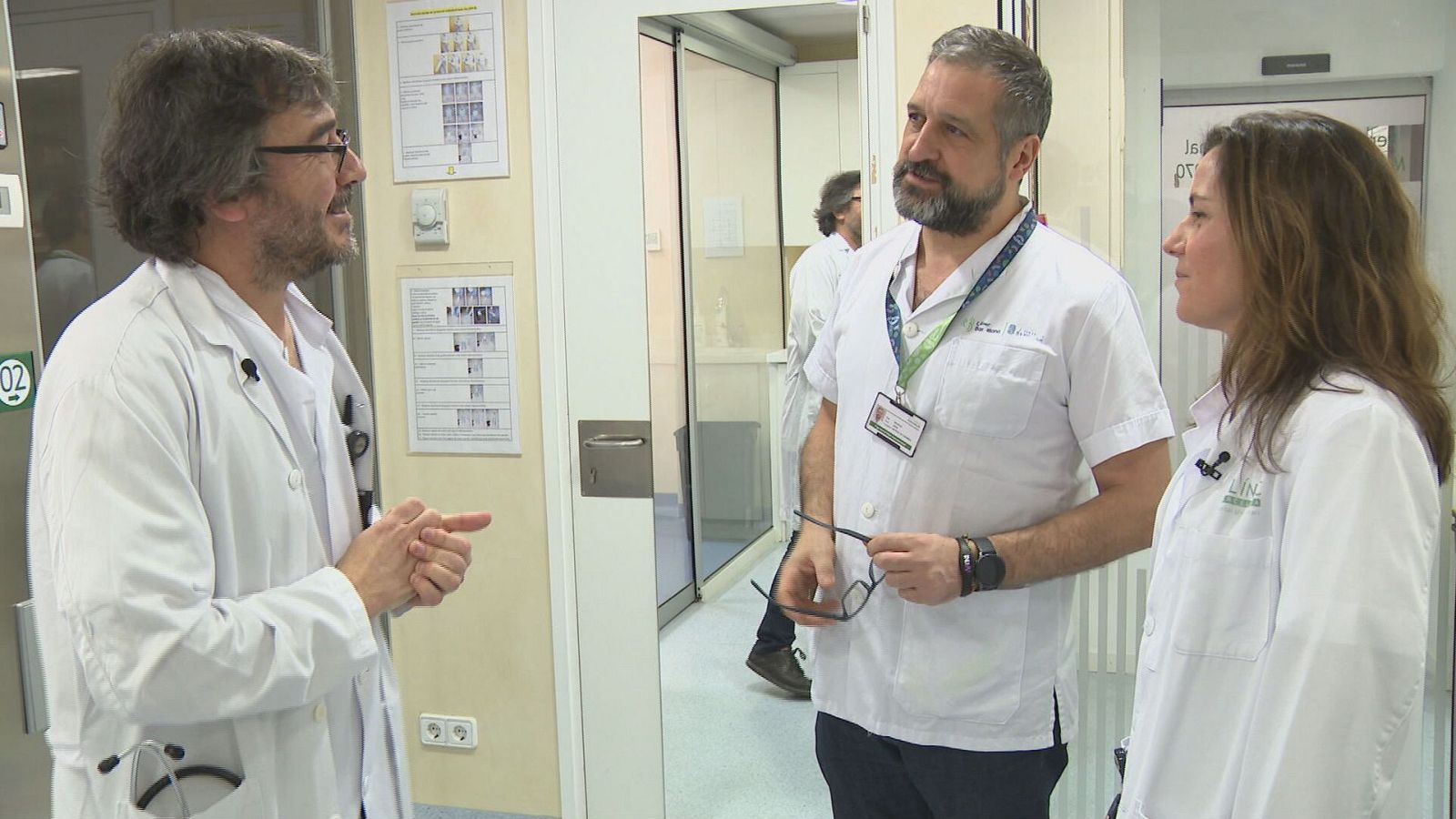 Els metges del Servei de Salut internacional de l’Hospital Clínic, Alex Almuedo, José Muñoz i Isabel Vera.