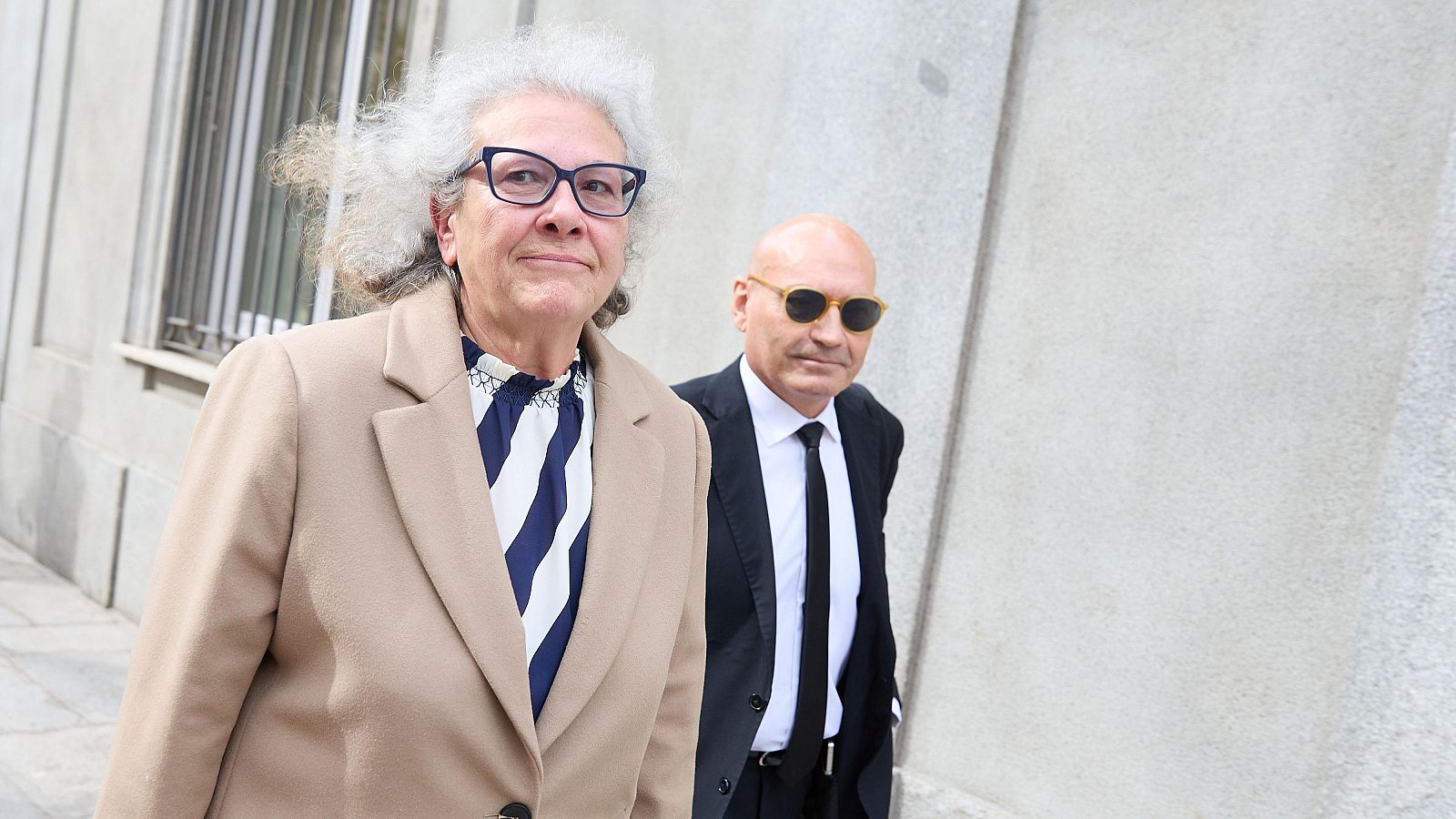 La empresaria, Carmen Pano, a su salida de declarar en el Tribunal Supremo, a 25 de febrero de 2025, en Madrid