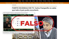 RTVE no ha difundido esta falsa entrevista a Carlos Franganillo en La Revuelta sobre una plataforma de inversión