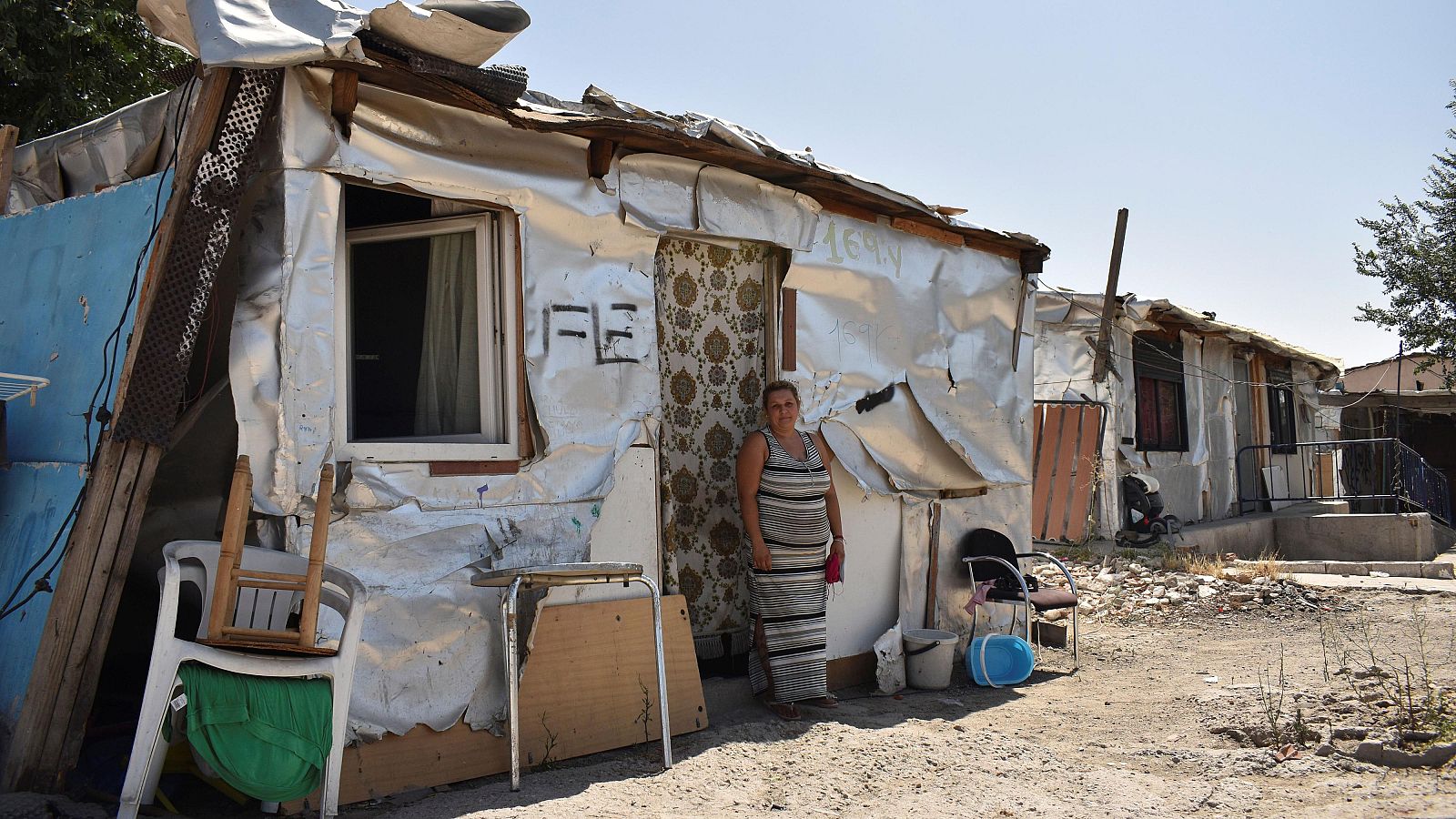 Imagen de archivo del asentamiento chabolista de la Cañada Real (Madrid) tomada en 2021