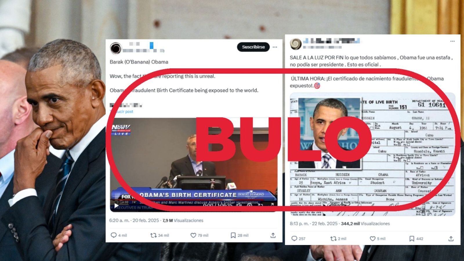 El certificado de nacimiento de Barack Obama no es fraudulento