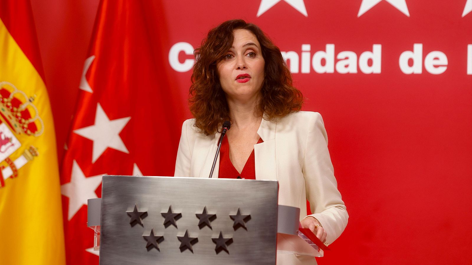 Isabel Díaz Ayuso durante una rueda de prensa tras la reunión del Consejo de Gobierno