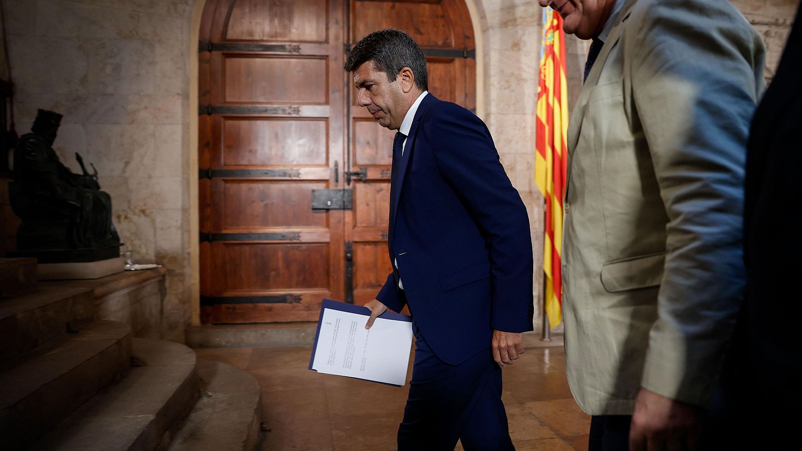 Carlos Mazón en el día de su dimisión