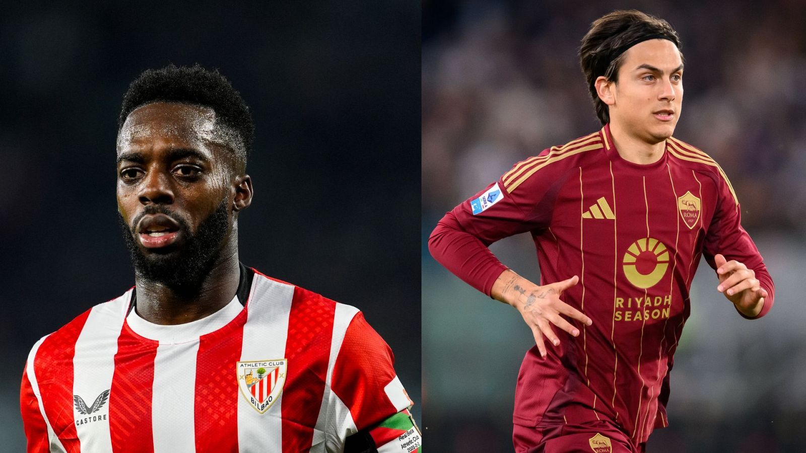 Iñaki Williams y Paulo Dybala, los dos protagonistas del video entre el Athletic Club de Bilbao y la AS Roma contra los ultras.