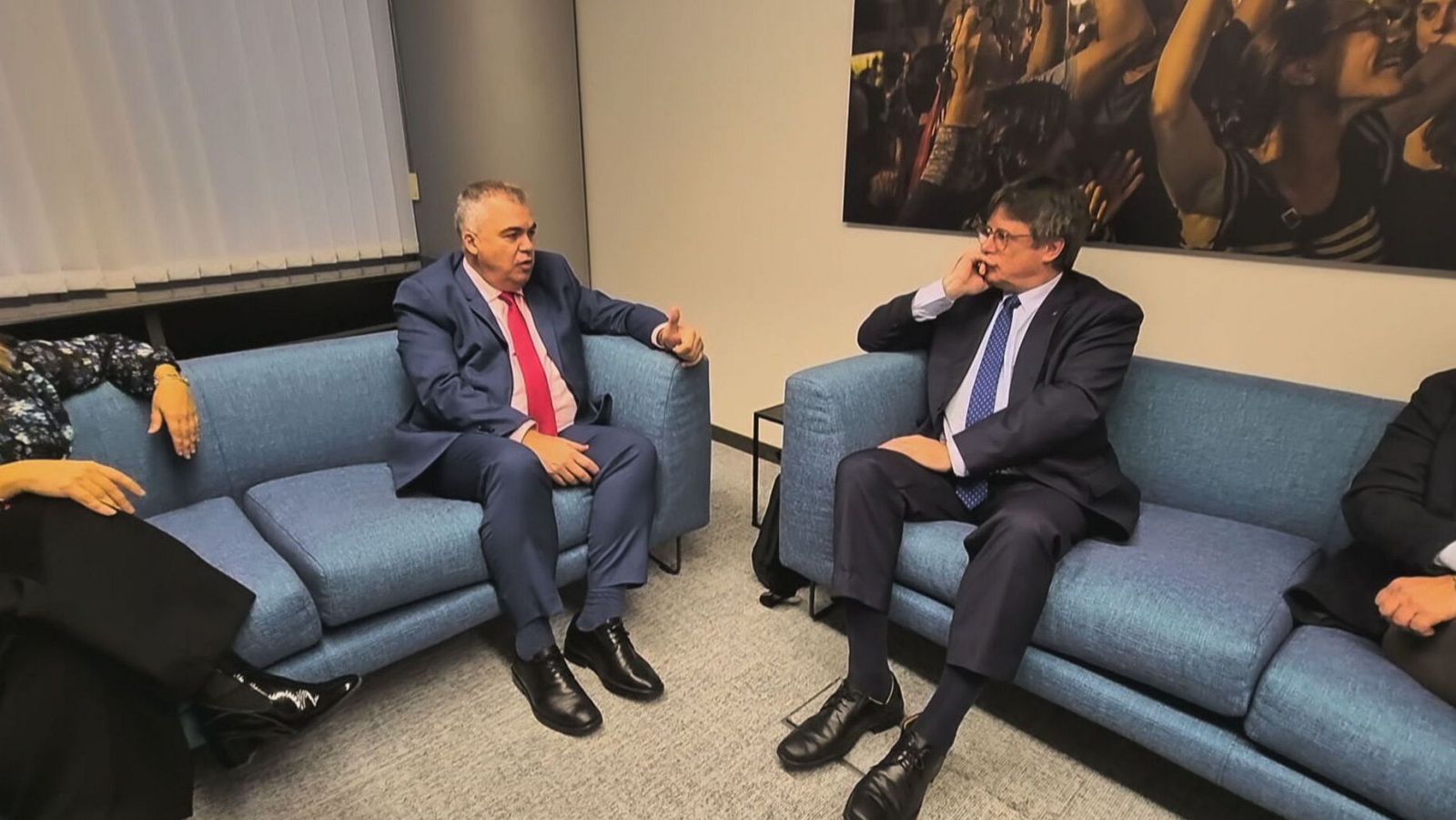 El secretari d’Organització del PSOE, Santos Cerdán, i el líder de Junts, Carles Puigdemont