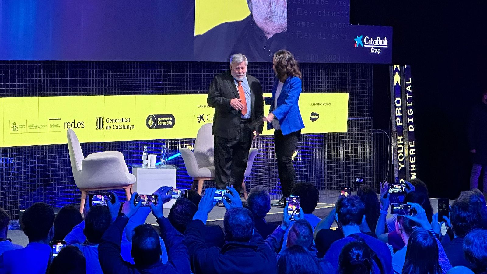 Steve Wozniak en el Talent Arena del Mobile World Capital | Yael Carrasco