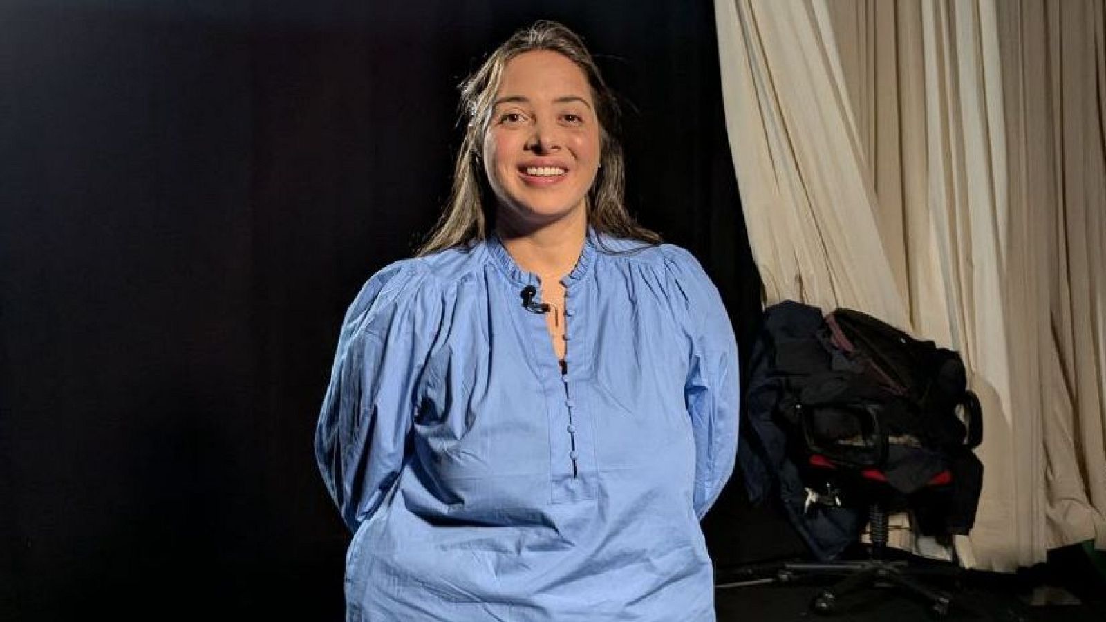 La matrona Nazareth Olivera durante la entrevista con Objetivo igualdad.