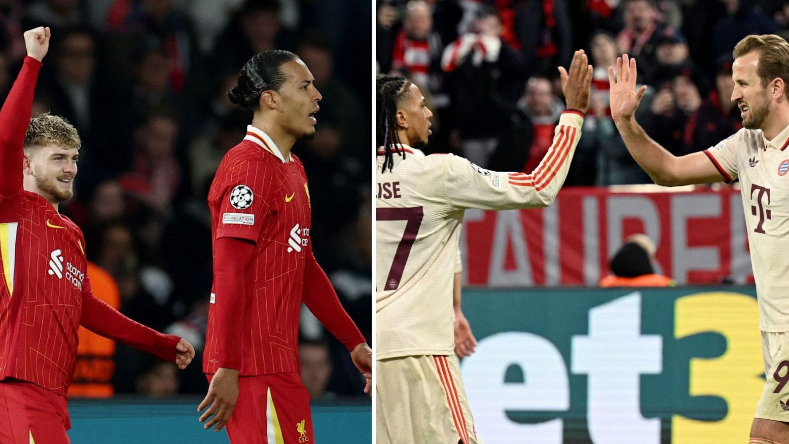 Bayern y Liverpool ponen pie y medio en cuartos de final de la Champions League