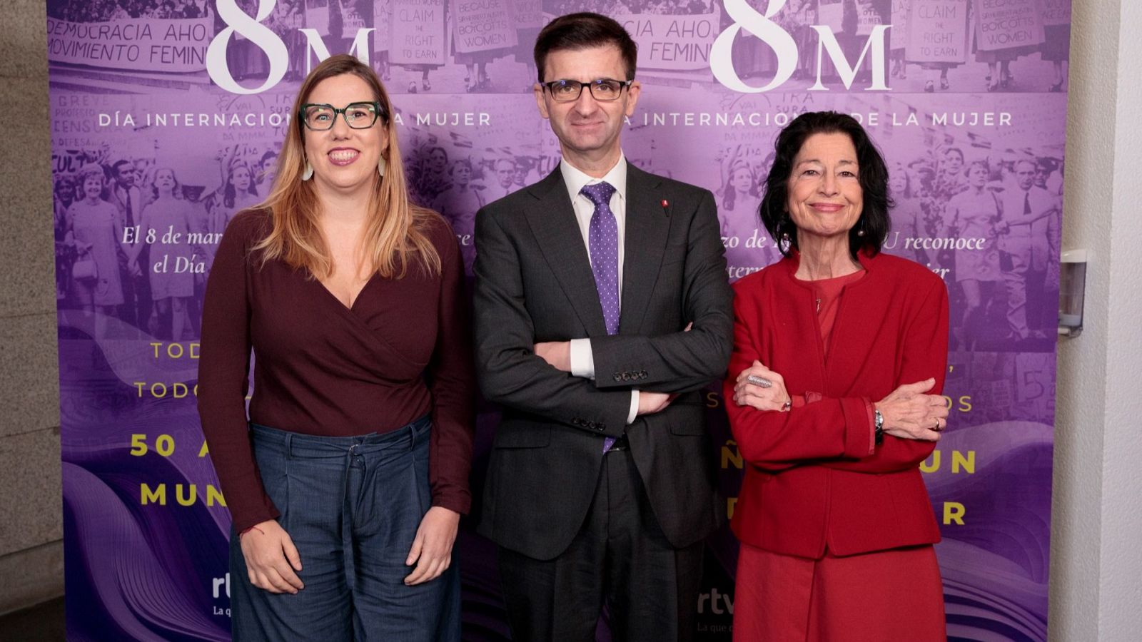 Cristina Hernández, José Pablo López y Mercedes de Pablos