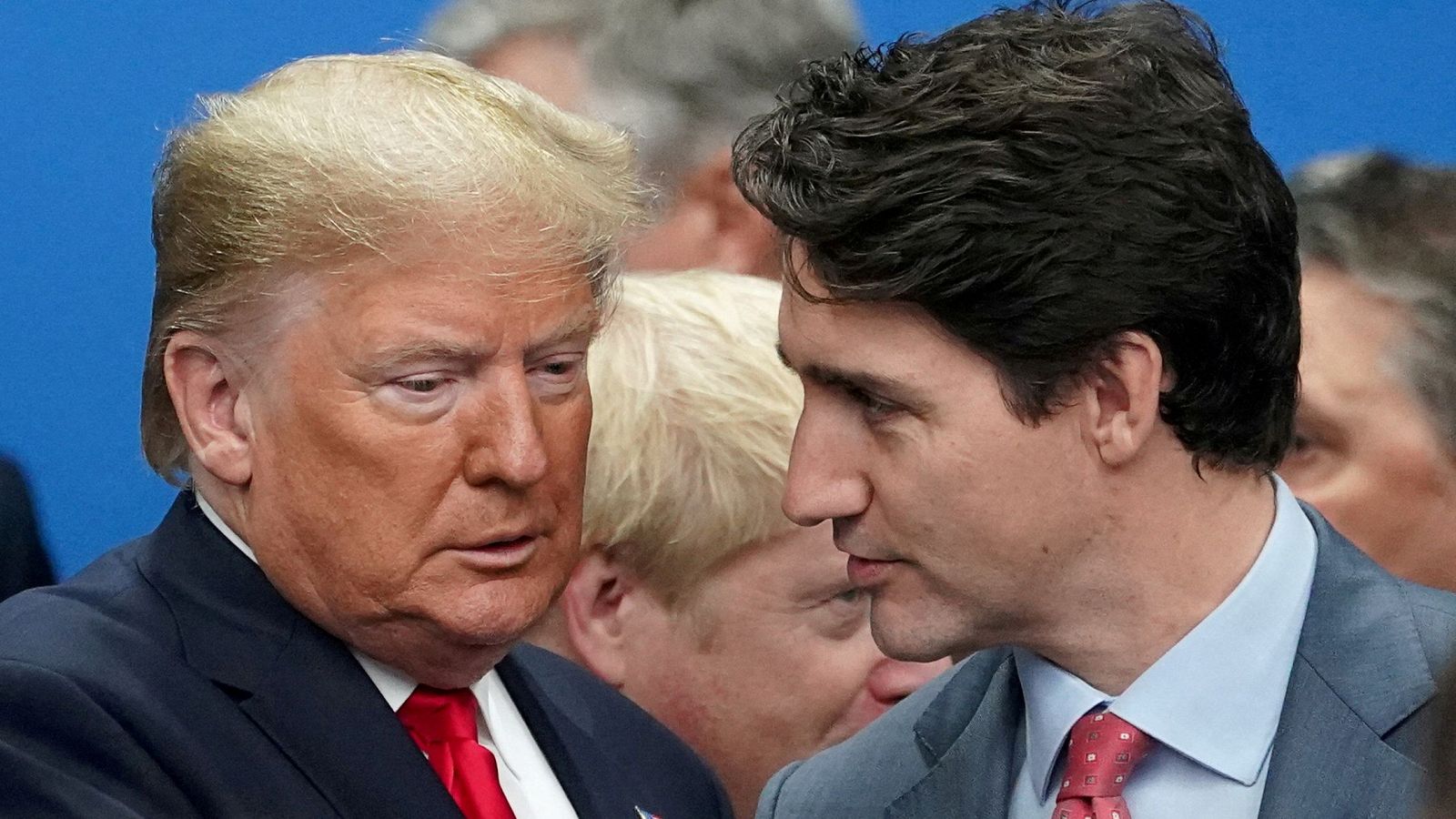 El presidente estadounidense, Donald Trump, y el primer ministro canadiense, Justin Trudeau