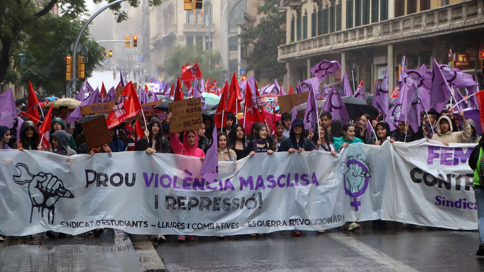 Protesta estudiantil el dia abans del 8M | ACN