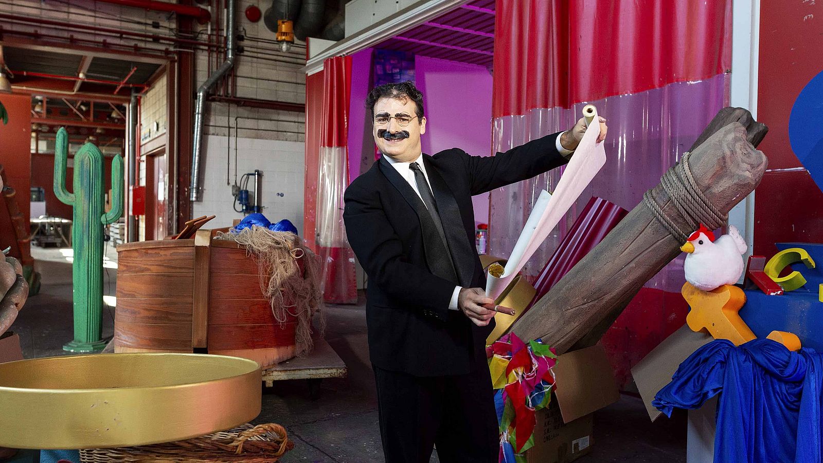 Ángel Carmona se disfraza de Groucho Marx