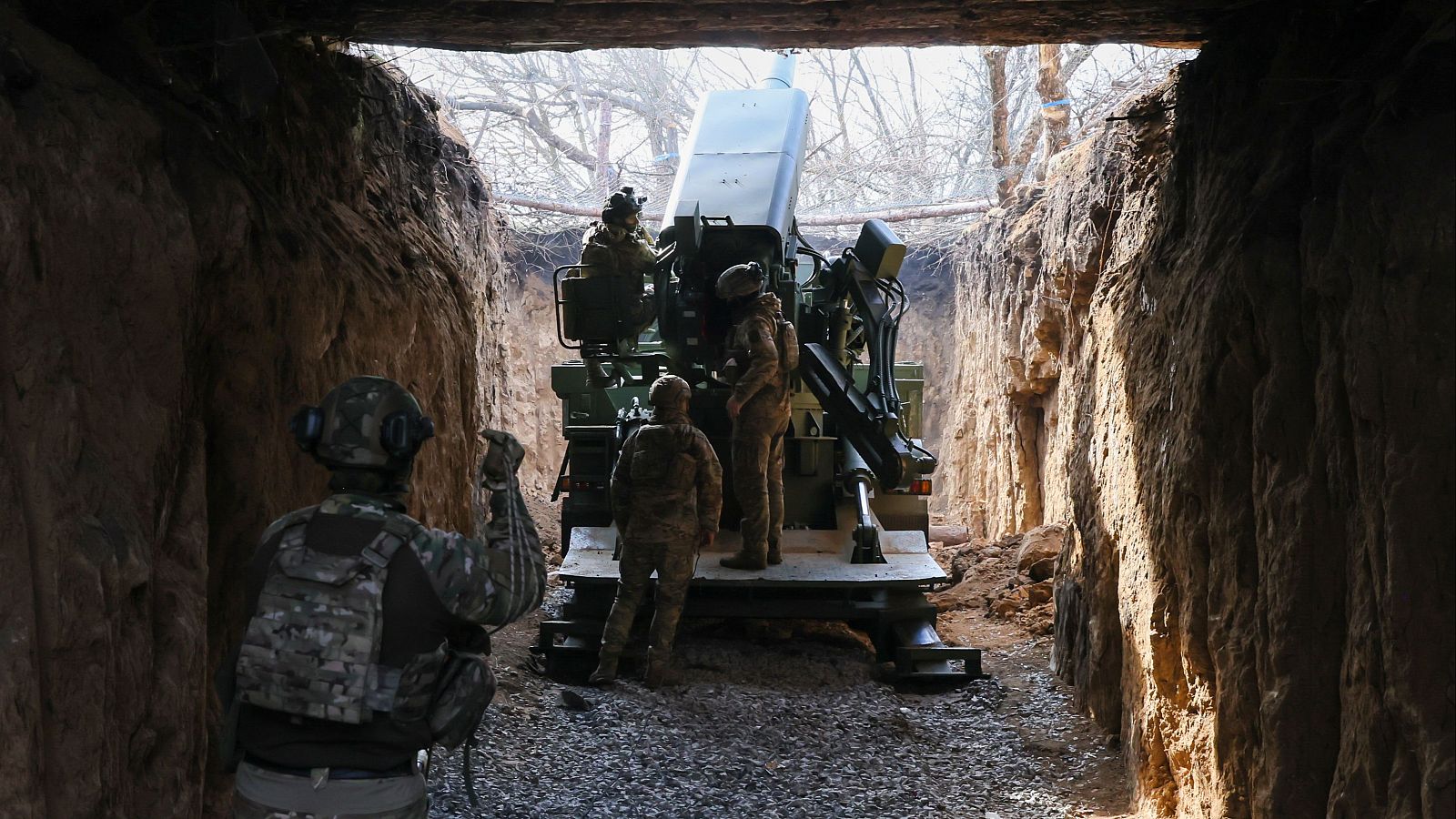 Militares ucranianos en la región de Zaporiyia