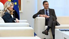 Sánchez se compromete con Díaz a que el aumento del gasto en defensa no recortará la inversión en políticas sociales