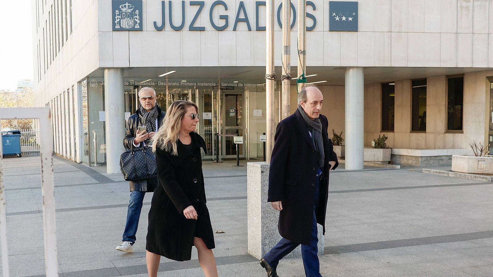 La asesora de Moncloa, Cristina Álvarez, a su salida de los juzgados de Plaza Castilla en diciembre de 2024