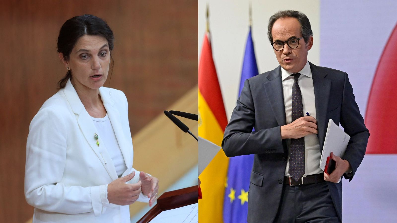 La exasesora de Moncloa Pilar Sánchez Acera y el exsecretario de Estado de Comunicación Francesc Vallés