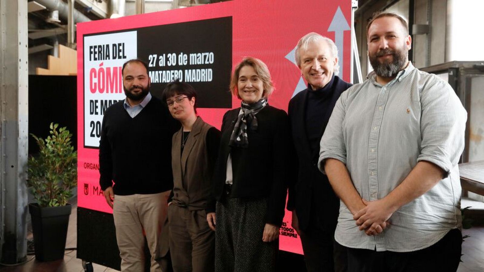 Los participantes en la presentación de la I Feria del Cómic de Madrid