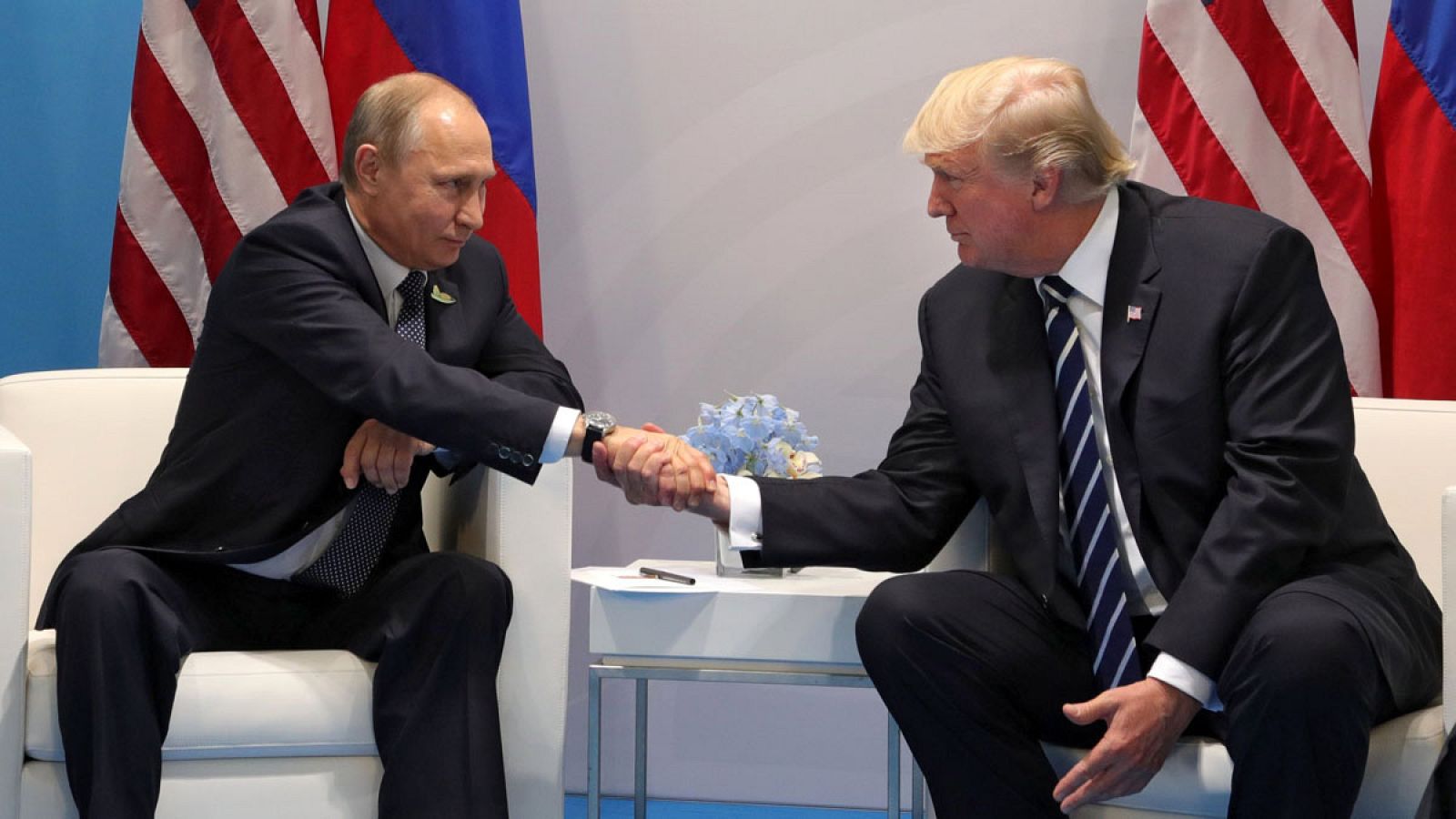 El primer encuentro entre Trump y Putin, en la cumbre del G-20 el pasado 7 de julio