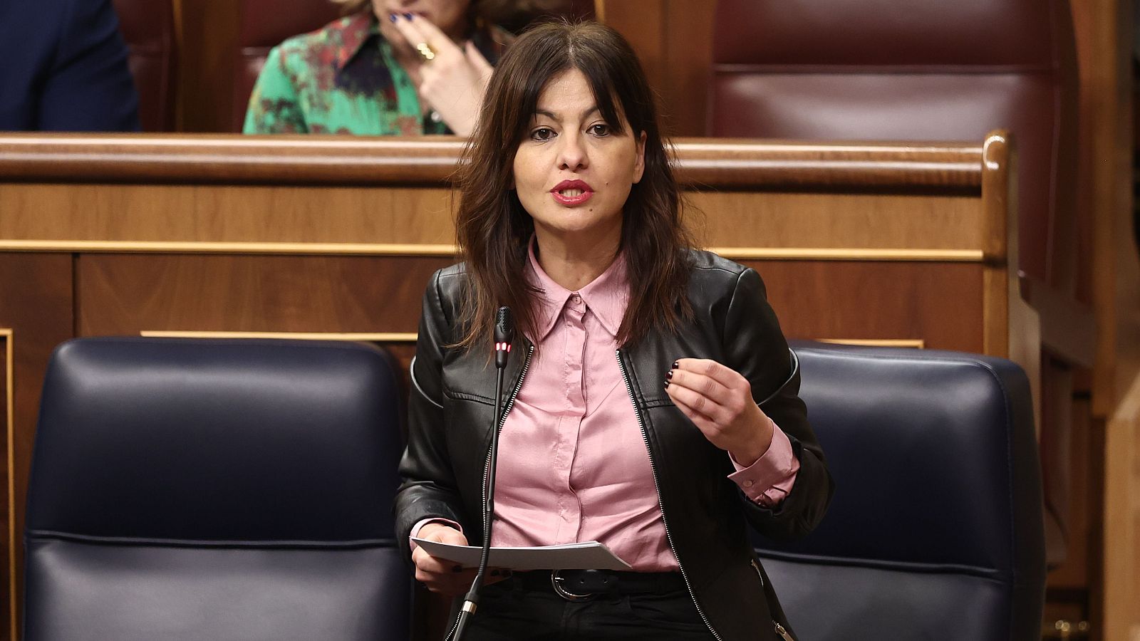 La ministra de Juventud e Infancia, Sira Rego, durante una sesión en el Congreso de los Diputados