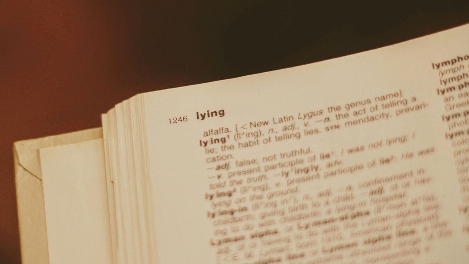 La mentira son palabras y una perversa herramienta de manipulación