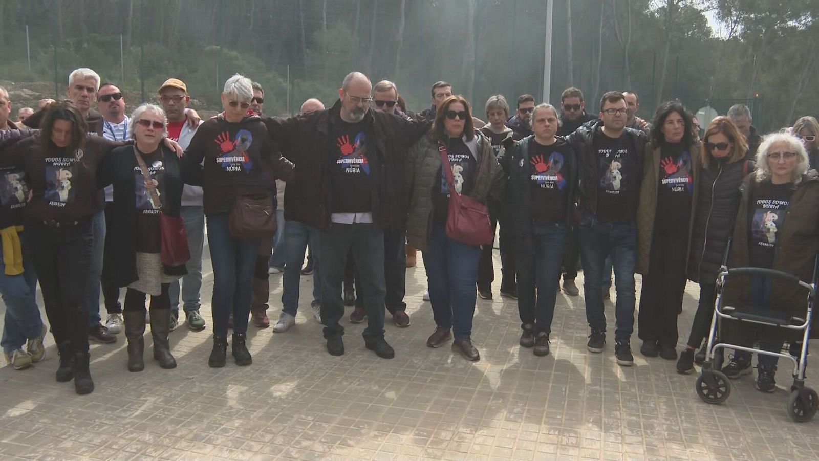 Homenatge dels treballadors a la cuinera assassinada fa un any per un pres a Mas d'Enric