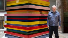 Sean Scully llena de color la Pedrera de Barcelona con una pintura abstracta "brutal, sensible y directa"