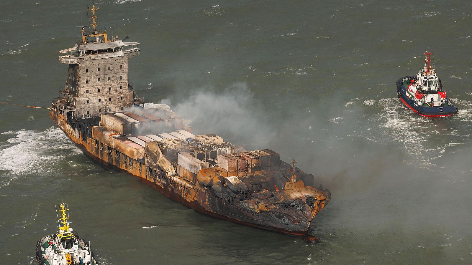 Acusado de homicidio negligente el capitán del carguero que colisionó en el Mar del Norte